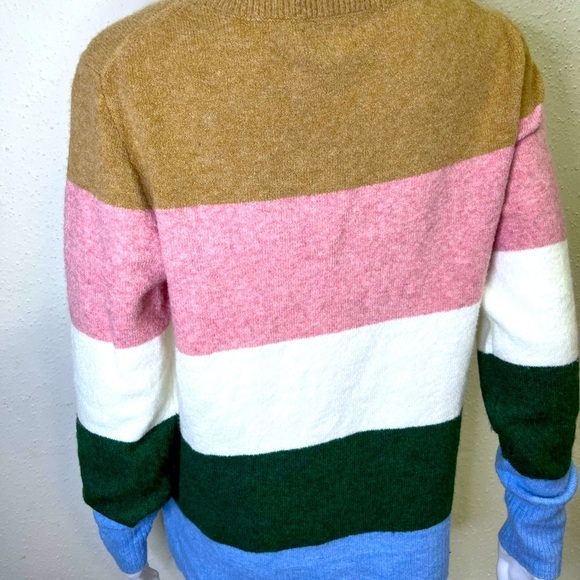 J. Crew Multicolor Striped Crew Neck Sweater - Picture 4 of 4